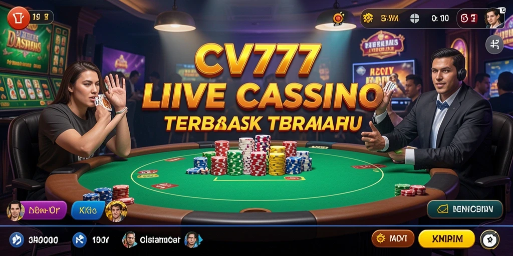 Tampilan gameplay memukau dari aplikasi Live Casino CV777.