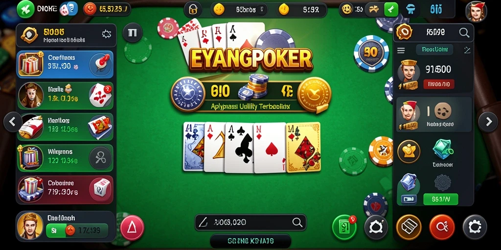 Tampilan antarmuka EYANGPOKER yang intuitif dan menarik.