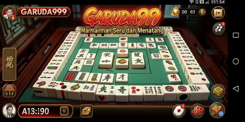 Tangkapan layar dari gameplay Mahjong yang seru dan menarik.