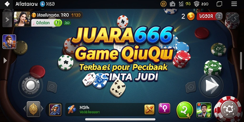Screenshot JUARA666 menampilkan keseruan bermain QiuQiu dengan teman-teman.