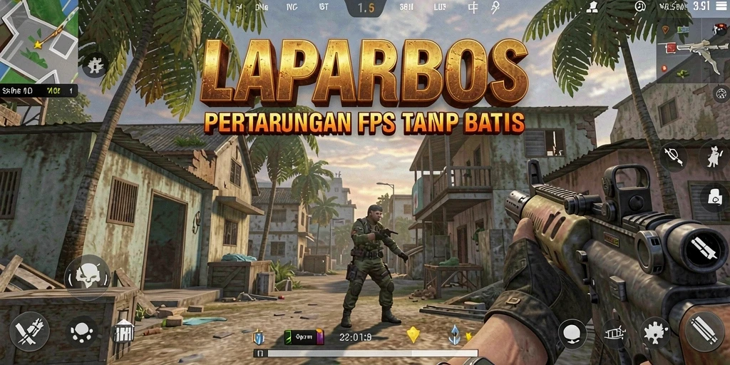 Tampilan gameplay menarik dalam <strong>LAPARBOS</strong> yang memukau dengan aksi tembak-menembak.