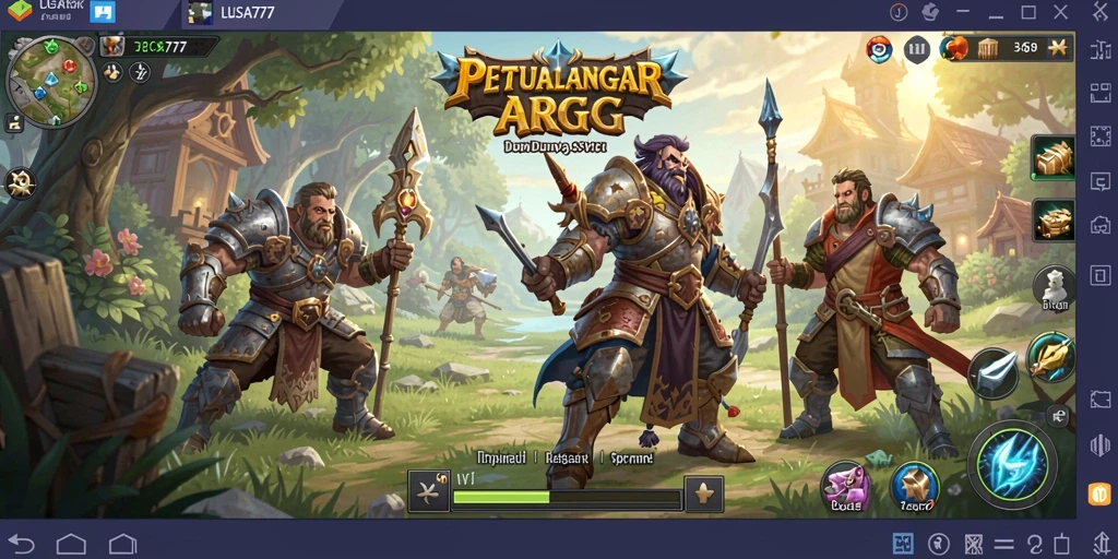 Tampilan utama gameplay LUSA777 yang mendebarkan dan penuh aksi.
