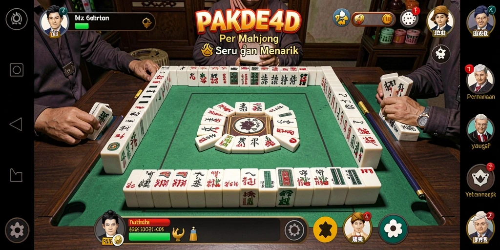 Screenshot gameplay PAKDE4D menampilkan tantangan Mahjong yang seru.