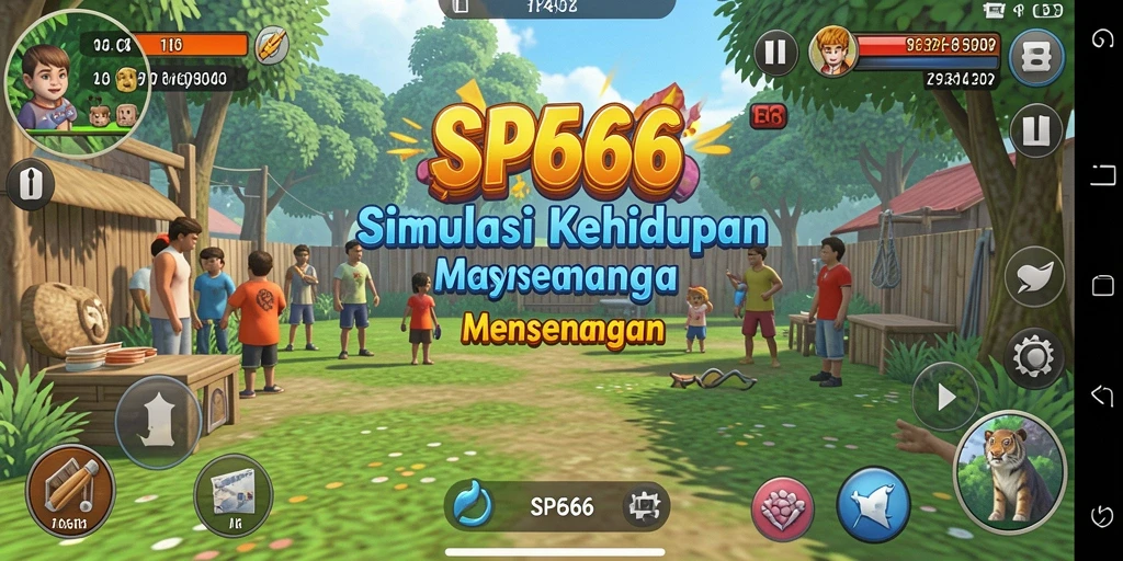 Screenshot SP666 menampilkan karakter dalam gameplay simulasi yang seru.