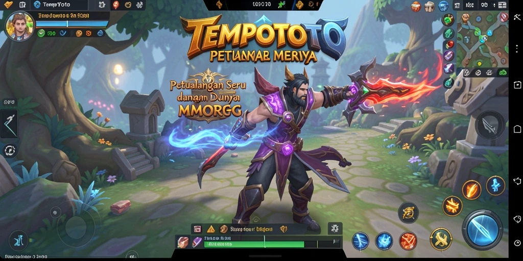 Tampilan gameplay seru dari TEMPOTOTO di dunia MMORPG.